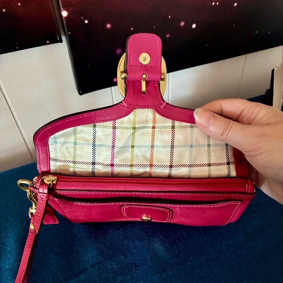 Coach Leather Bleecker Buckle Wristlet - Picture 4 of 9